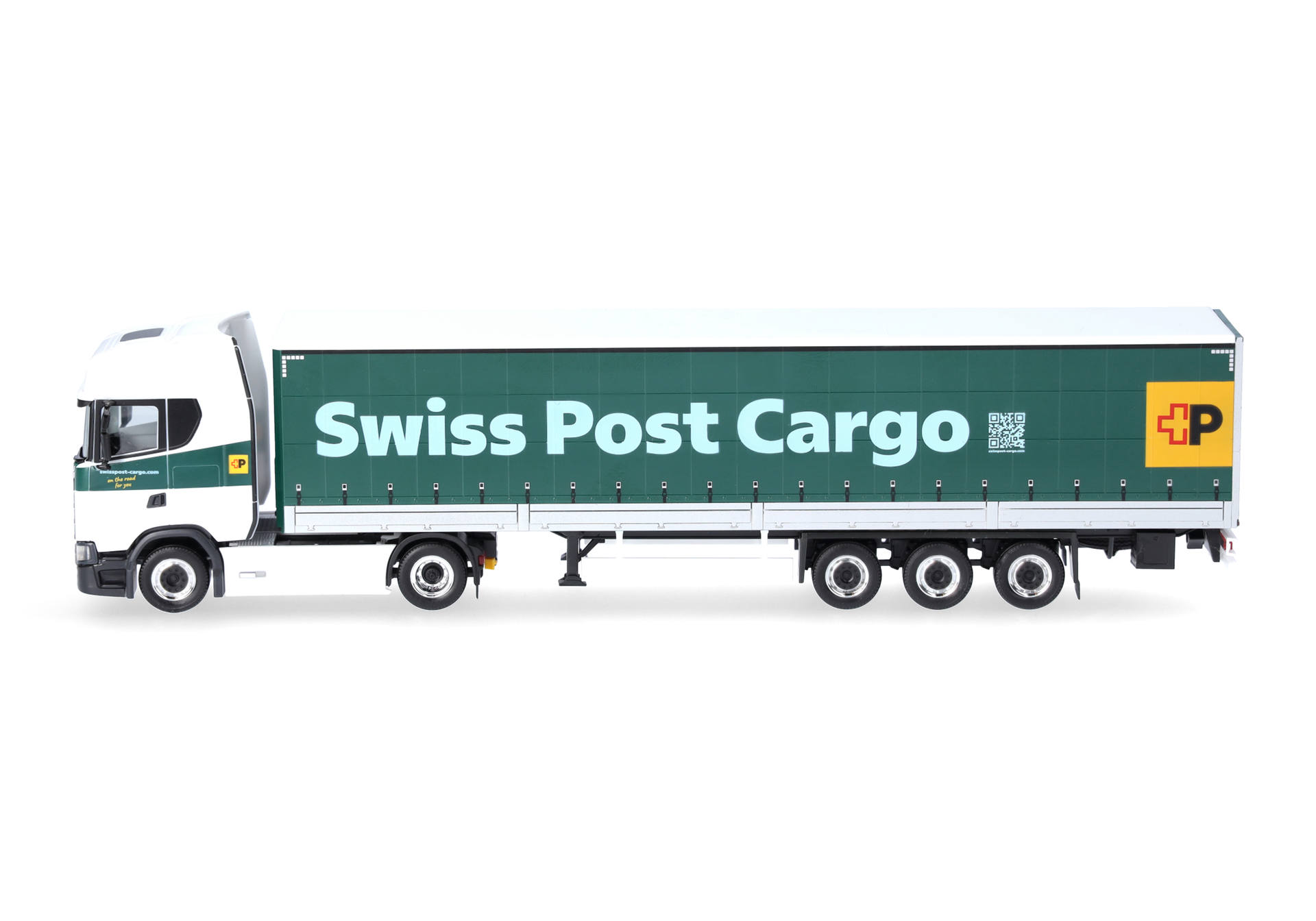 truck, lorry, cargo, trailer, green
