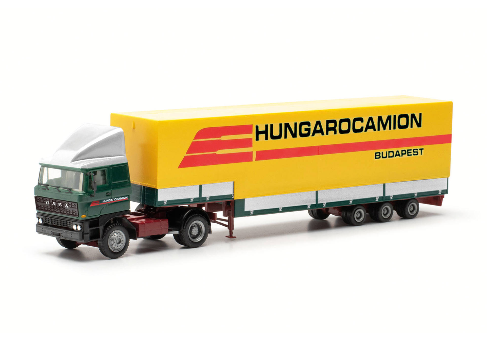 Rába volume canvas semitrailer truck "Hungarocamion" (Hungary/Budapest)