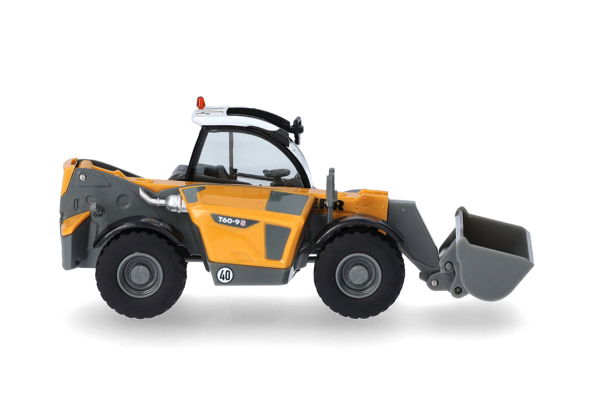 Baugerät, Gabelstapler, Bauzug, orange, Spielzeug