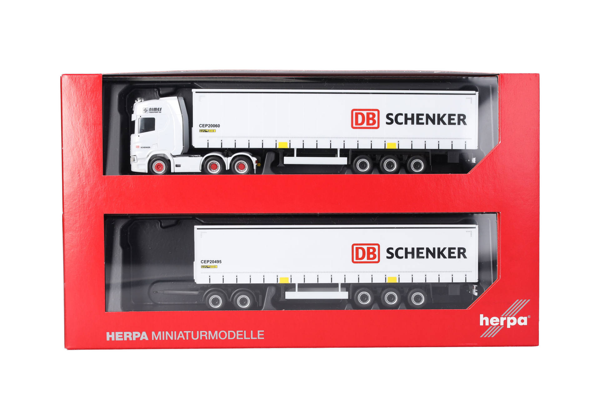 Scania CR 20 HD Kühlkoffer-Sattelzug mit zweitem Auflieger (Lang-LKW) "DB Schenker" (Schweden)
