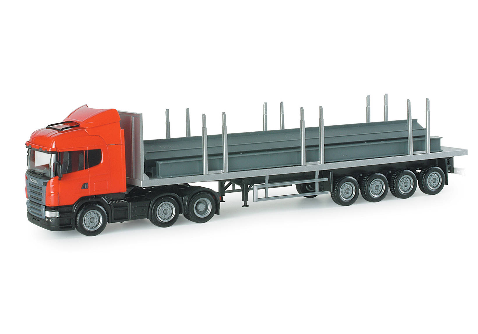 Scania R HL stake trailer with loading