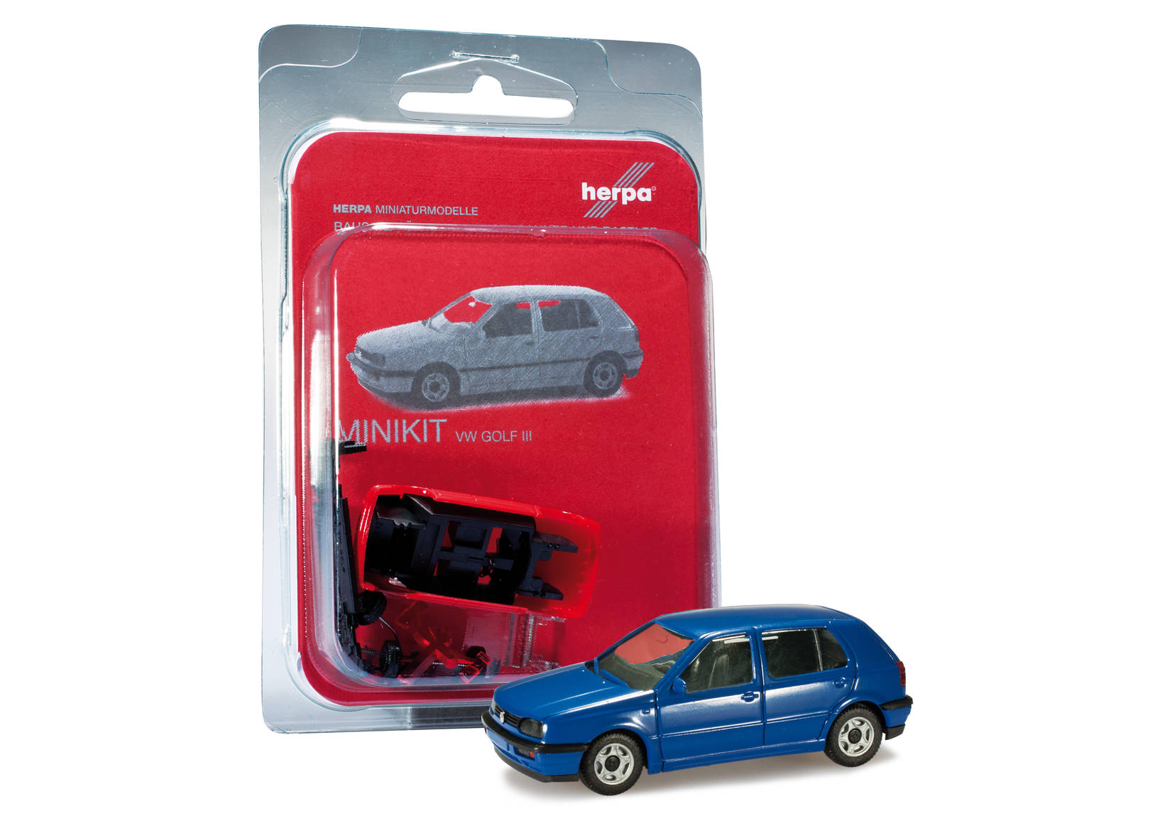 Herpa MiniKit: VW Golf III, ultramarine blue