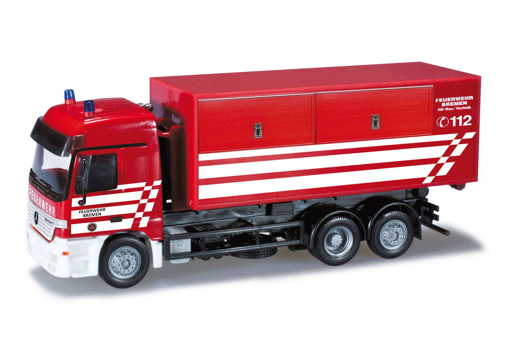 Mercedes-Benz Actros L roll-off container truck "Bremen fire department"