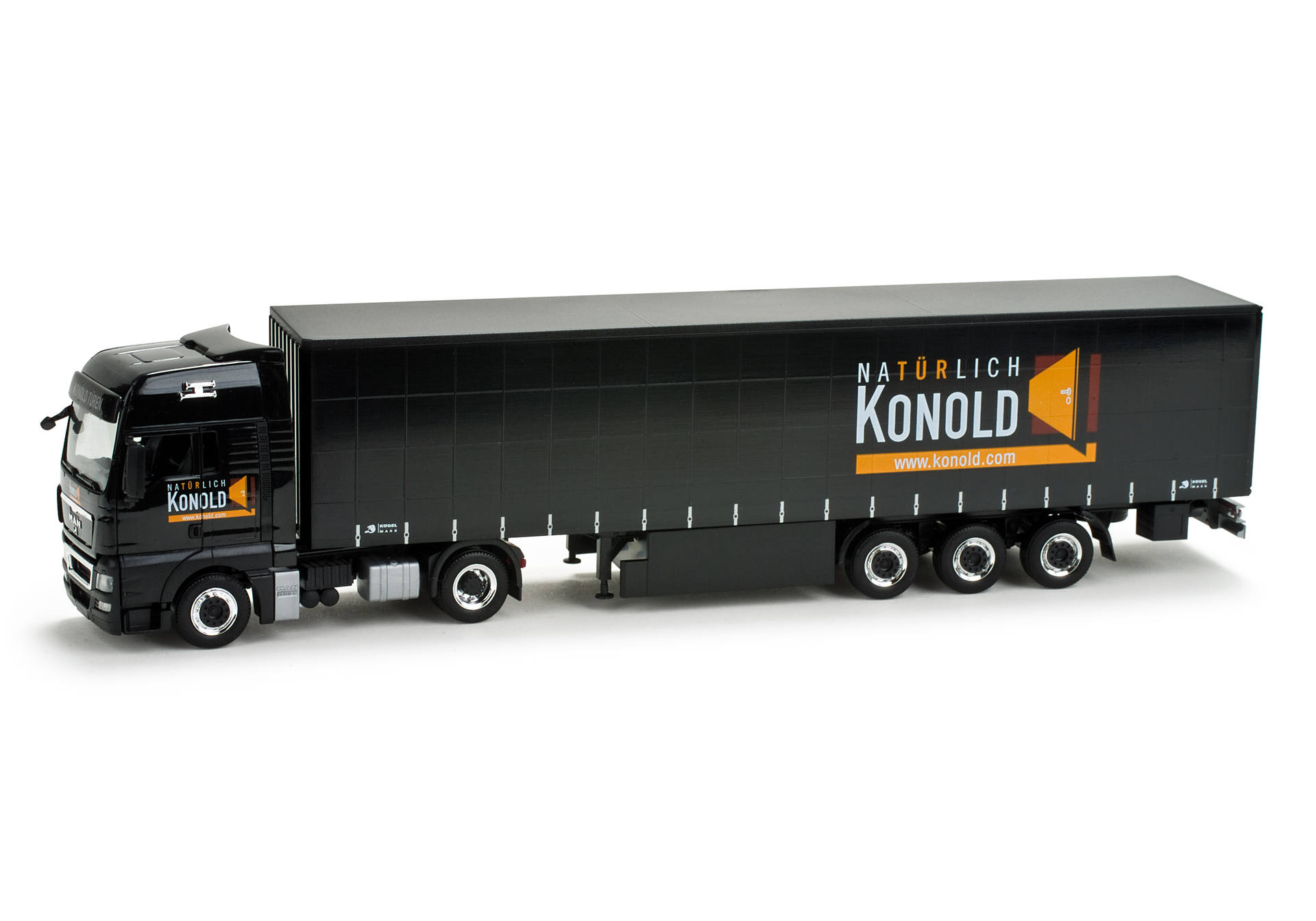 MAN TGX XXL canvas semitrailer "Konold"