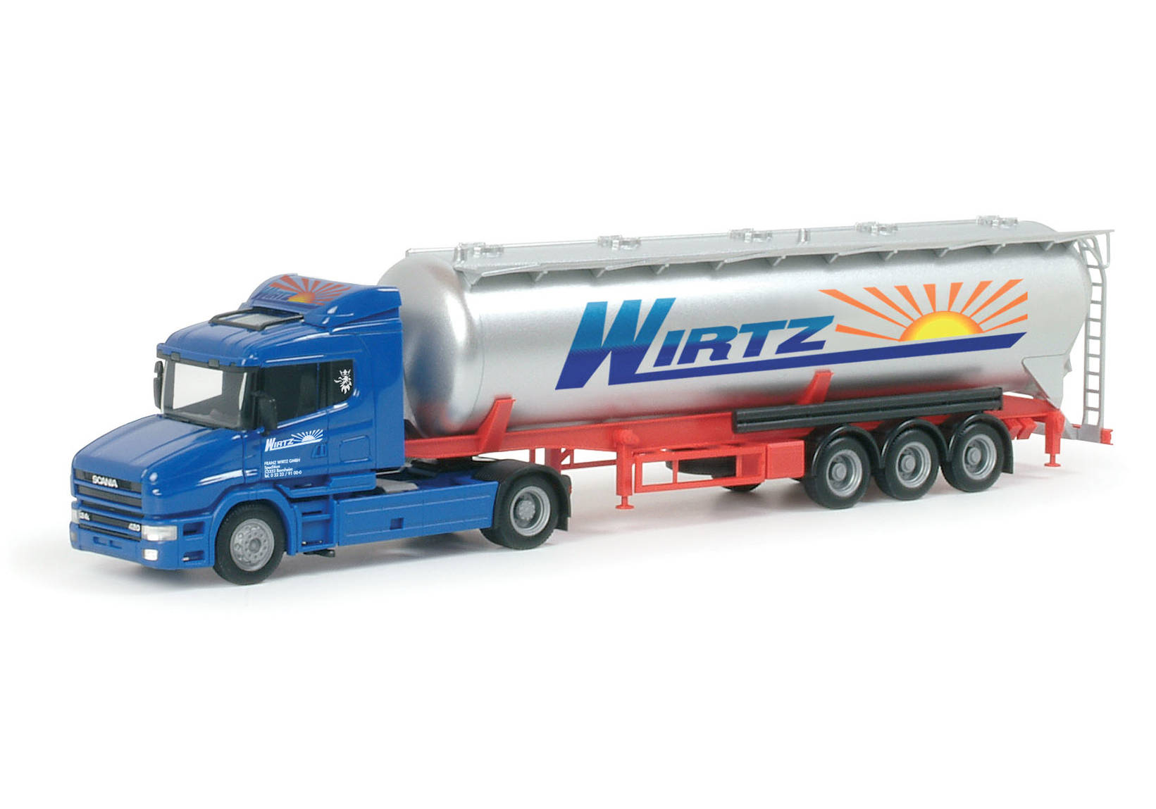Scania conventional silo semitrailer "Wirtz"