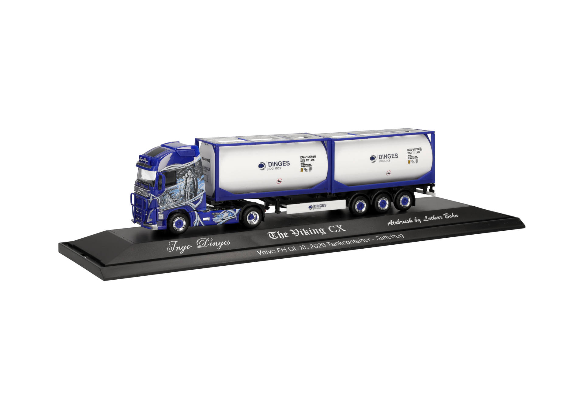 Volvo FH GL XL 2020 tank container semitrailer "Ingo Dinges/Viking 110"