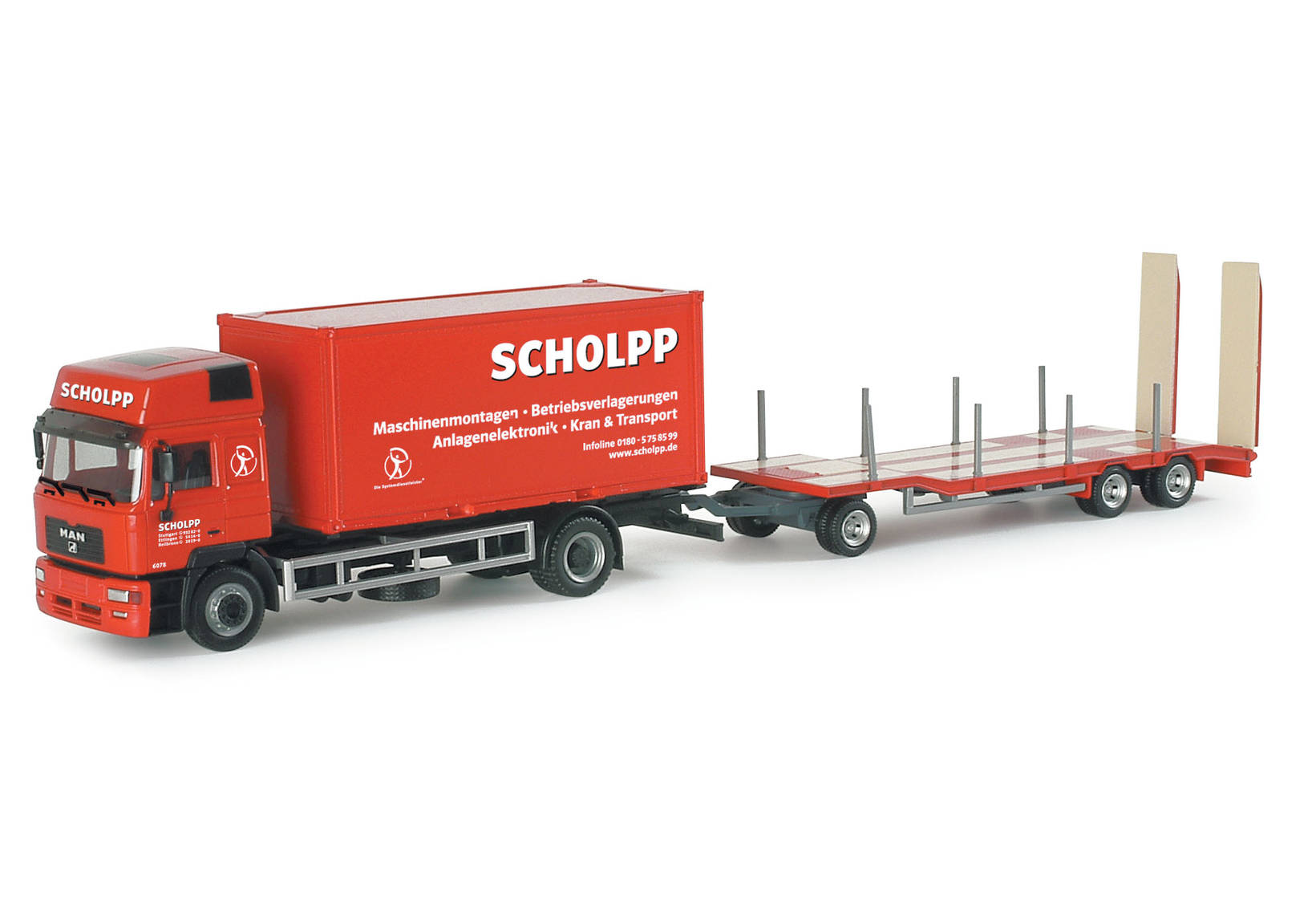 MAN F2000 HD Container-LKW und TU 3 "Scholpp"