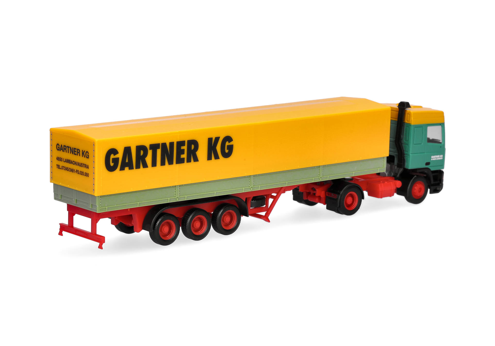 DAF 95 Spacecab curtain-sided trailer truck 2a/3a "Gartner"