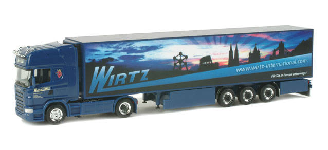 Scania R TL refrigerated box semitrailer "Wirtz"