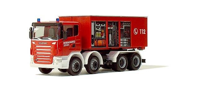 Scania R roll-off container truck "Interschutz 2005"