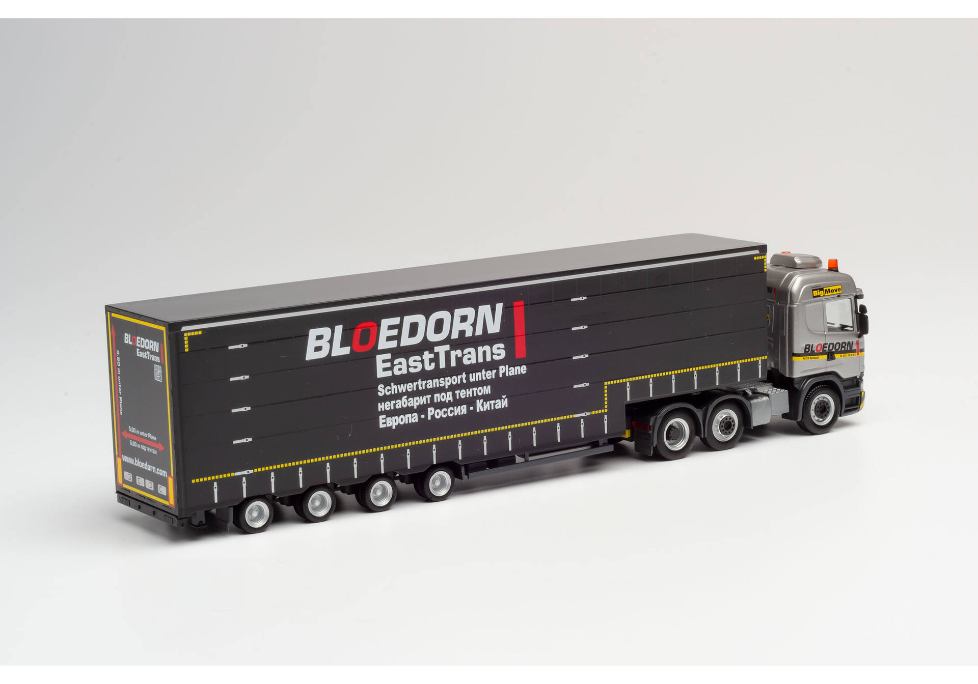 Scania R ‘13 HL 6×2 Volumen-Sattelzug "Bloedorn"