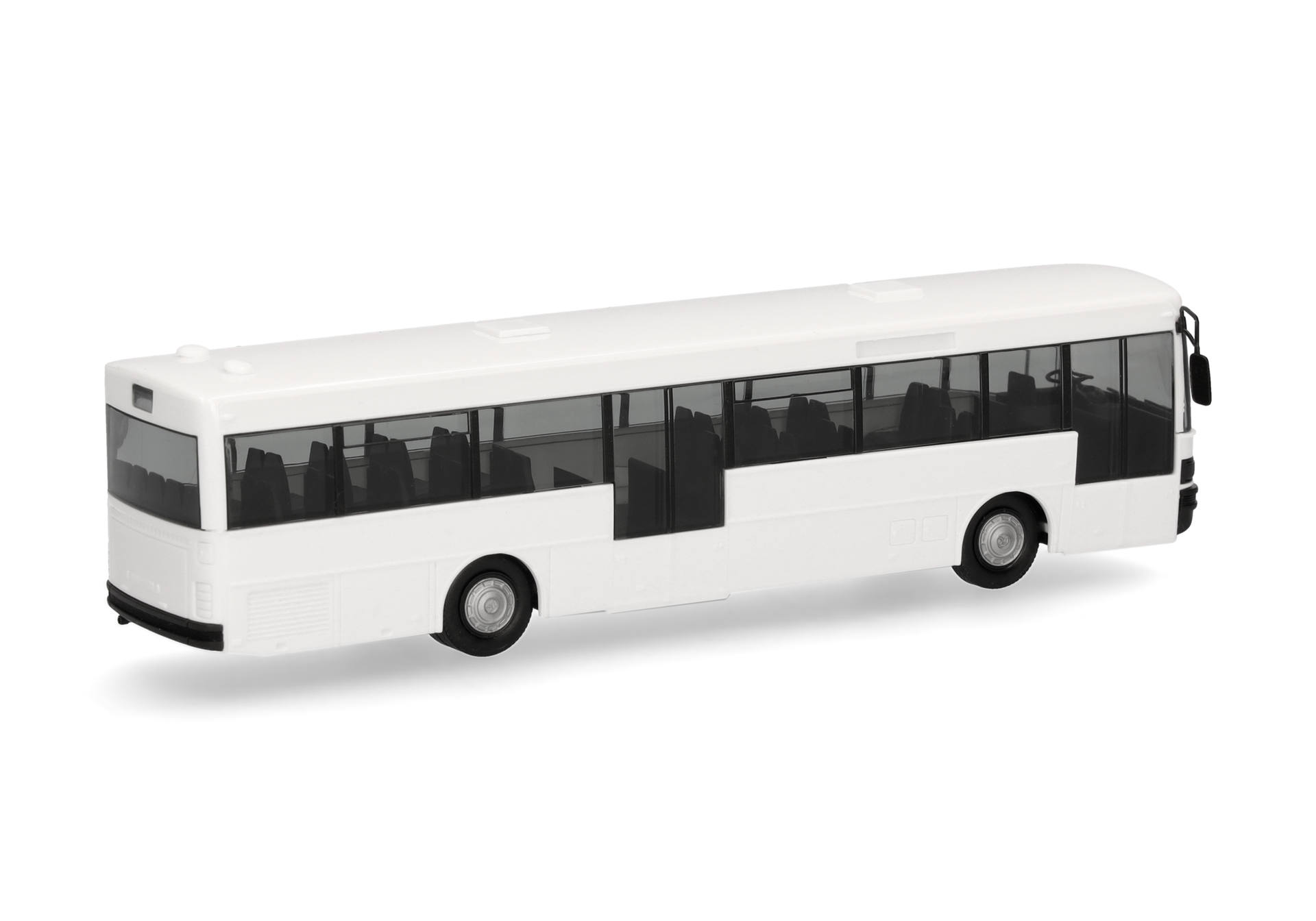 bus, model, minibus, white, toy