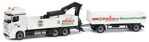Mercedes-Benz Actros '11 BIGSPACE Baustoff-hinged train with loading crane 3A/2A