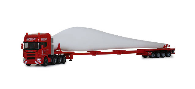 Scania R TL Nooteboom Teletrailer-Sattelzug "Merkur"