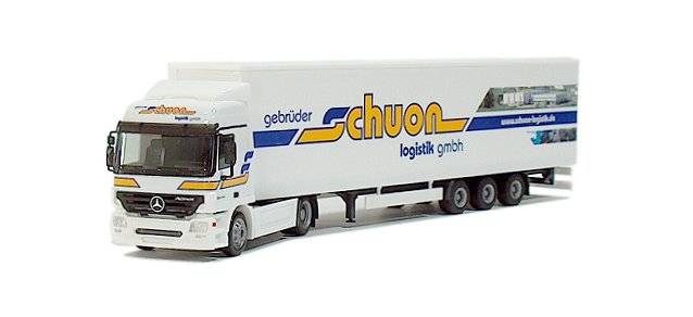 Mercedes-Benz Actros L Jumbogardinenplanen-Sattelzug "Schuon"