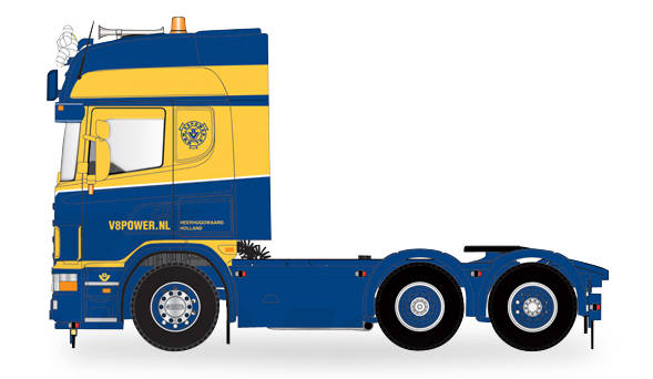 Scania TL 6x4 rigid tractor "V8-Power.nl"