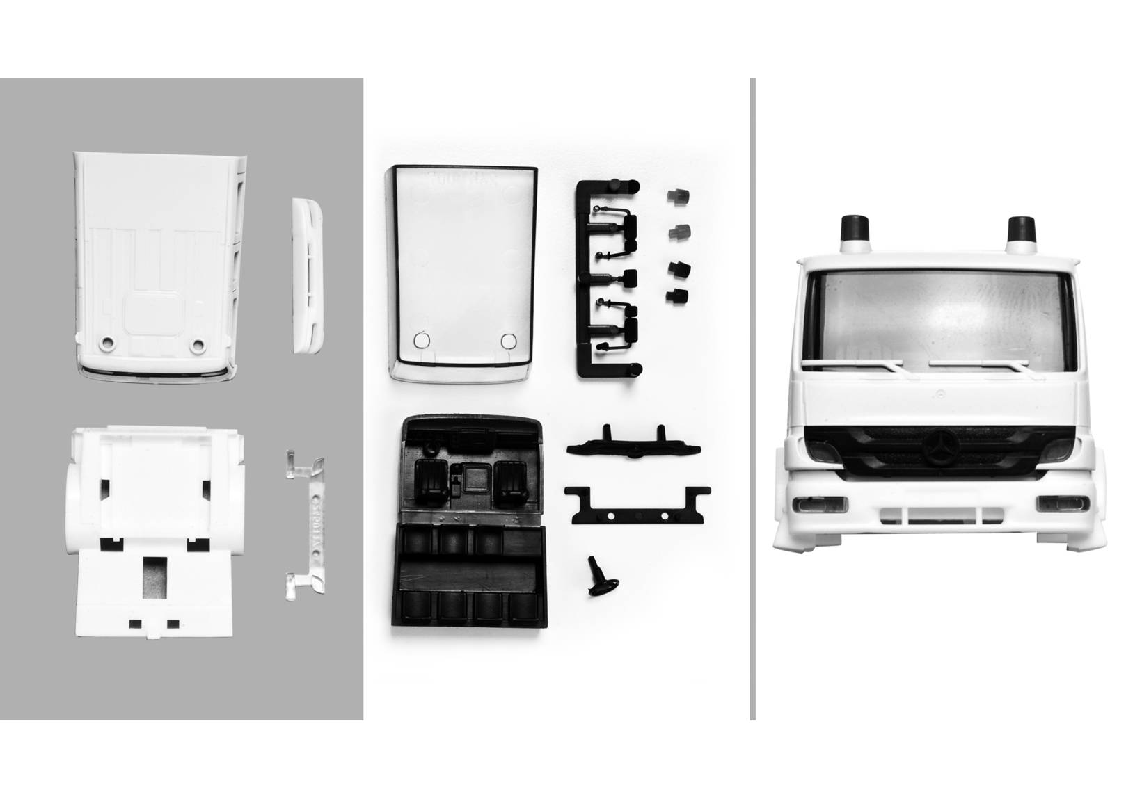 Crew cabin Mercedes-Benz Atego 2010 LF 20/16 white Content: 2 pcs.