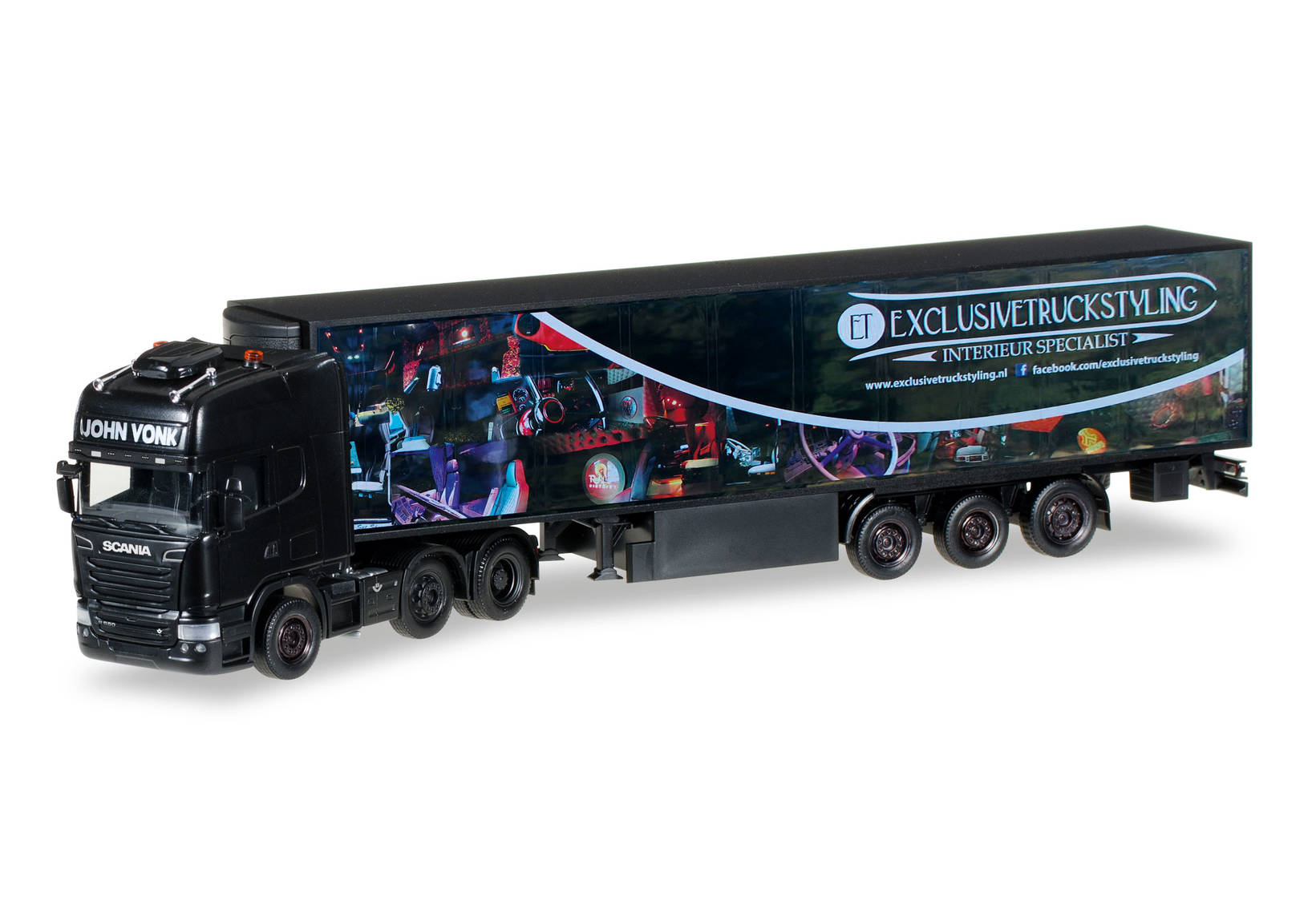 Scania R TL refrigerated semitrailer "John Vonk" (NL)
