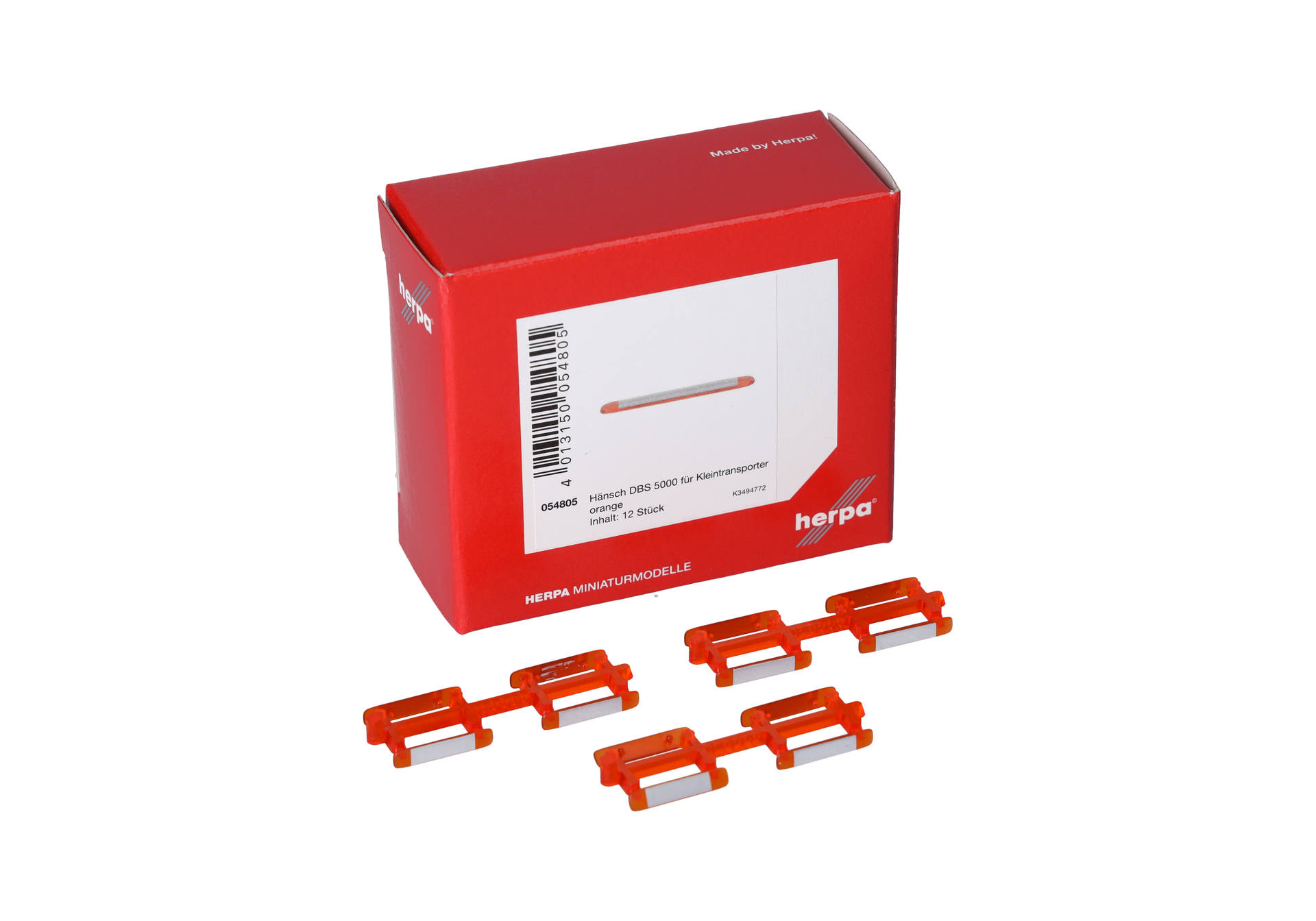 Zubehör: Hänsch DBS 5000 für Kleintransporter, orange transparent (12 Stück)