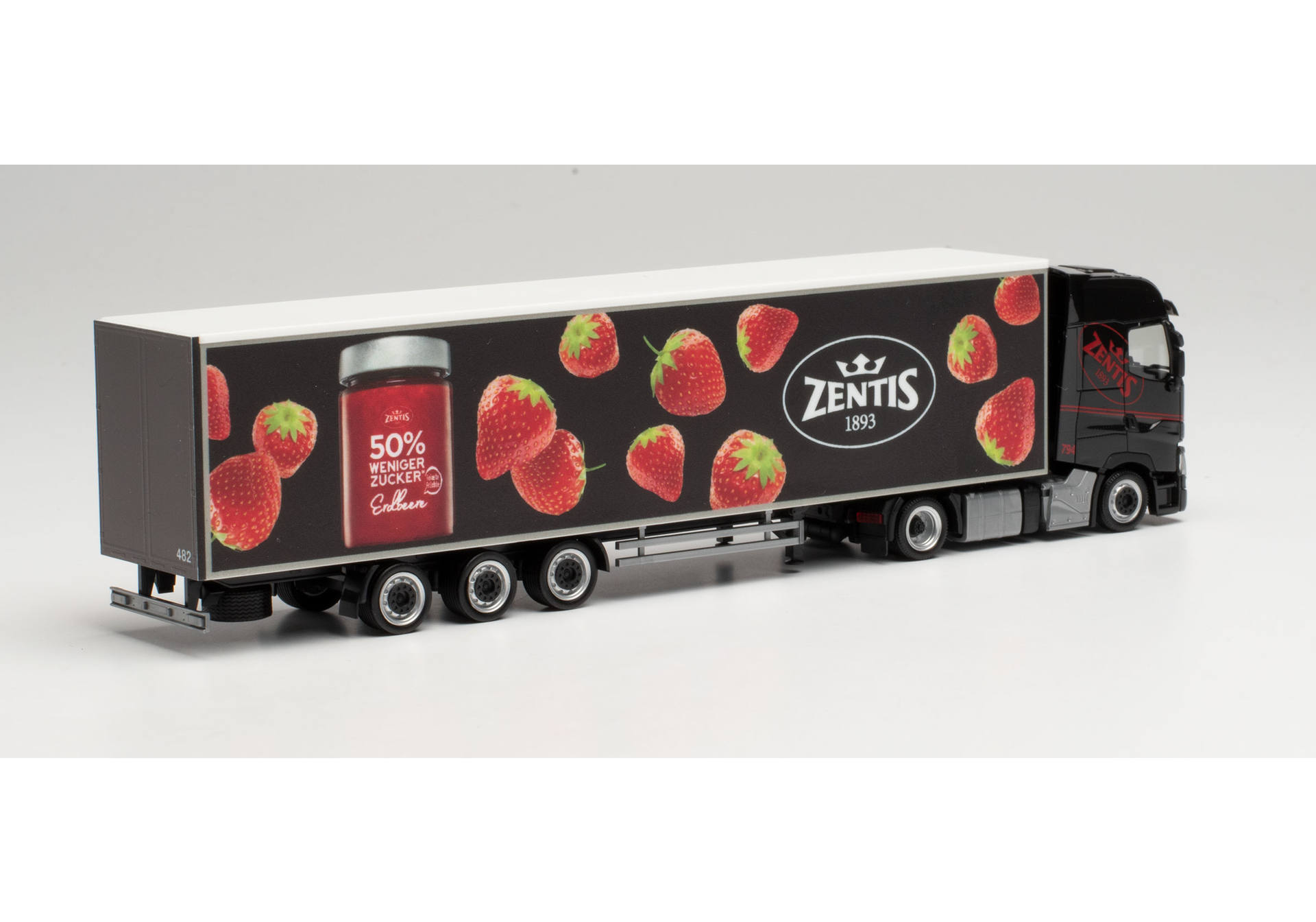 Renault T Lowliner-Kühlkoffer-Sattelzug „Zentis Aachen“