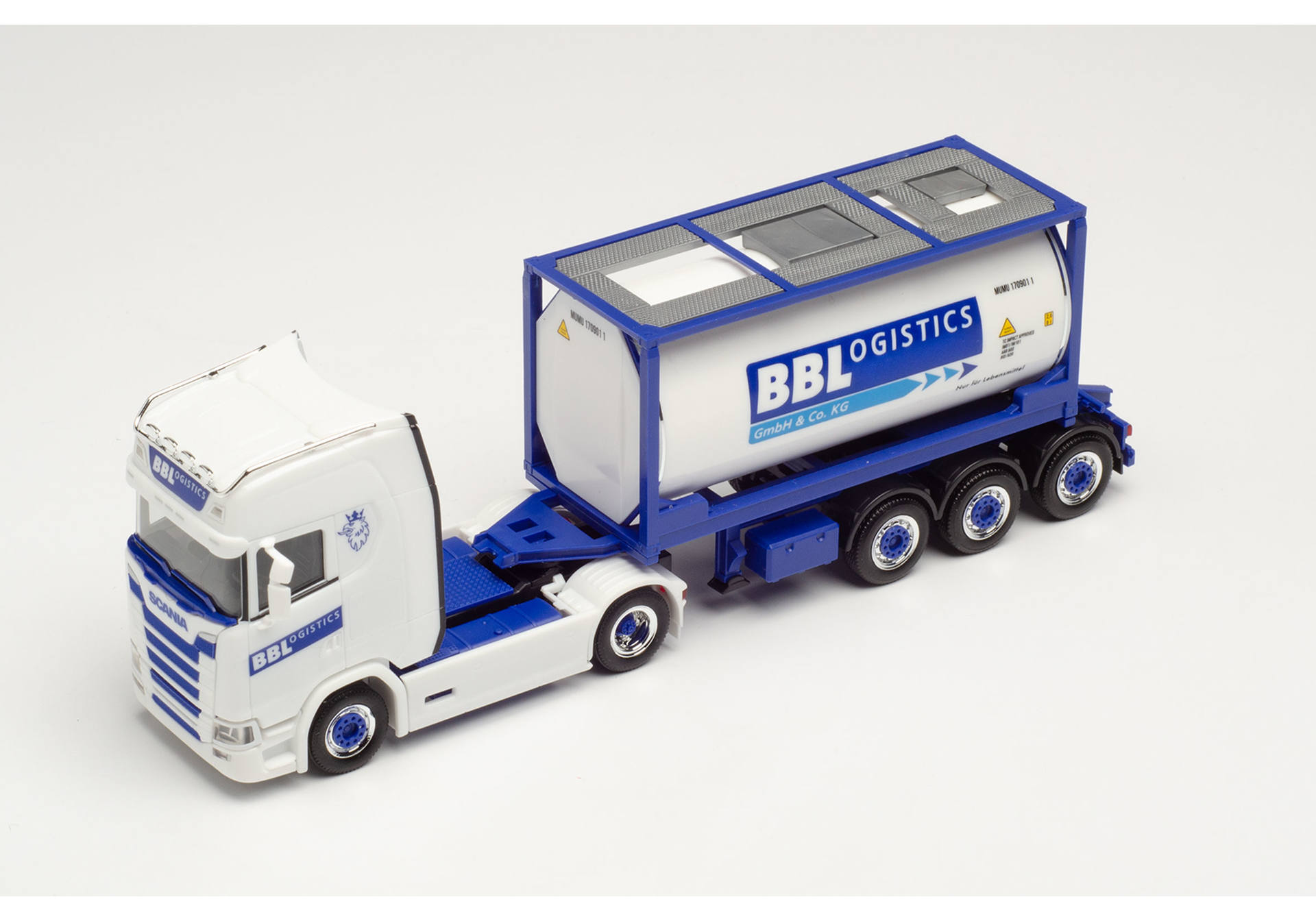 Scania CS 20 HD tank container semitrailer „BBLogistics“
