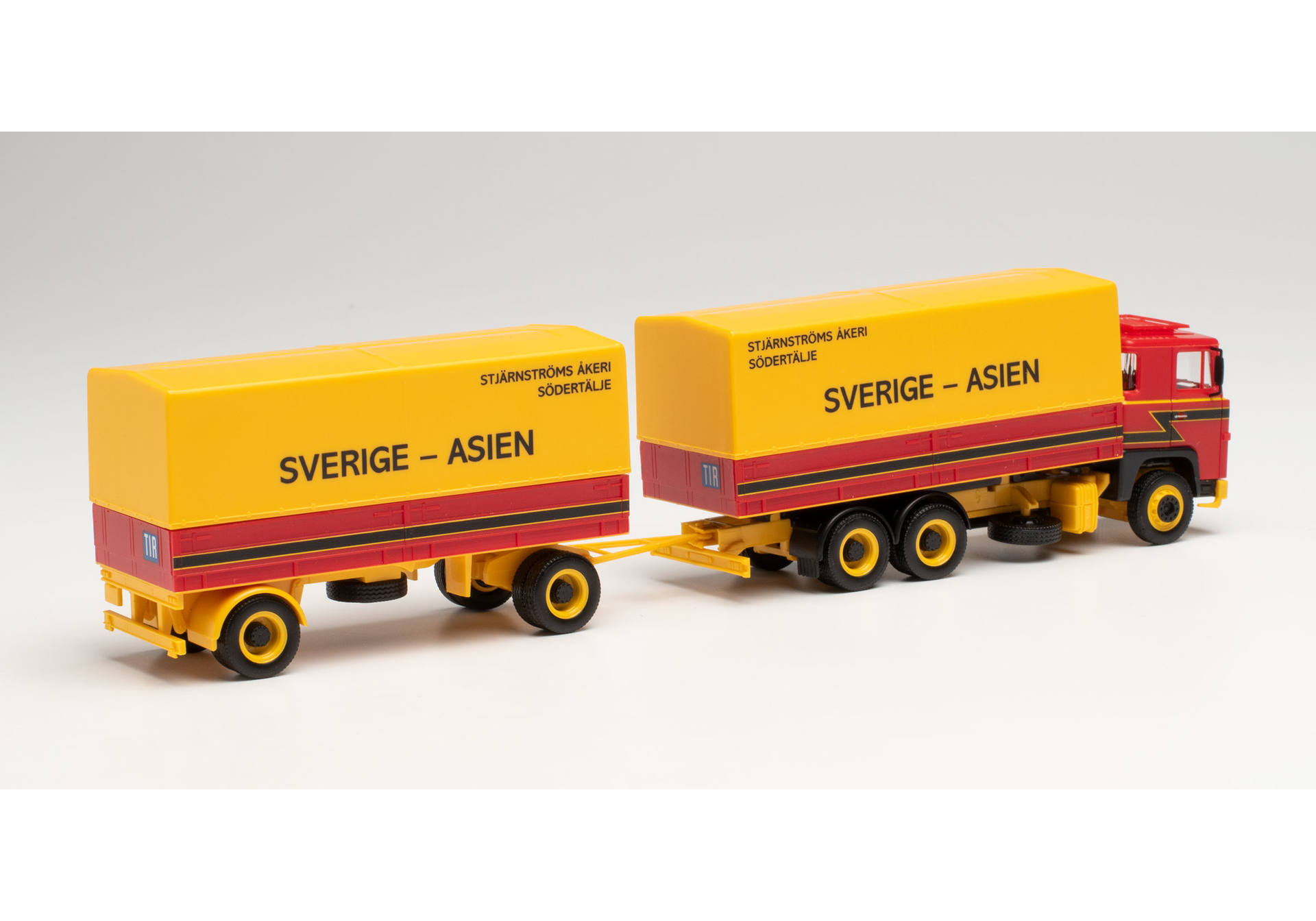 Scania 141 canvas truck trailer „Stjärnströms Akeri“