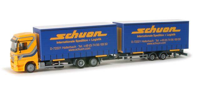 Mercedes-Benz Actros LH interchangeable box trailer "Schuon"