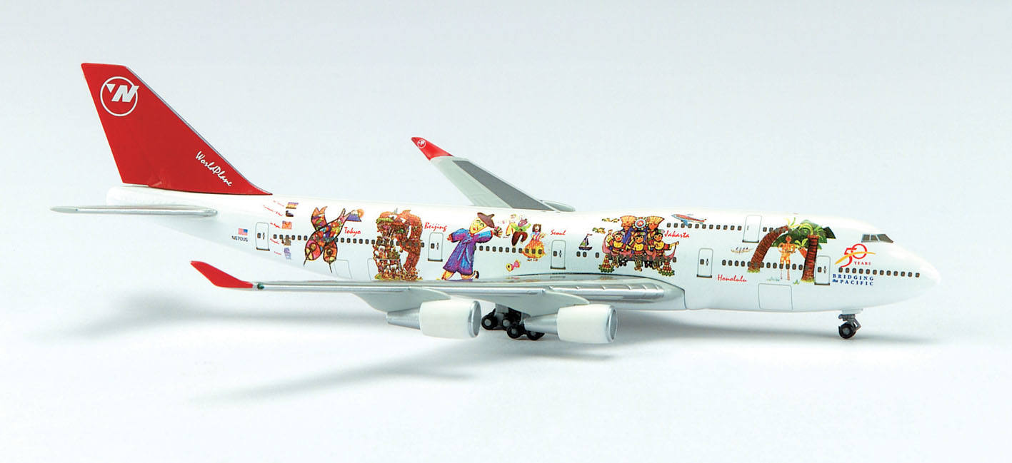 Herpa Northwest Airlines Boeing 747-400 