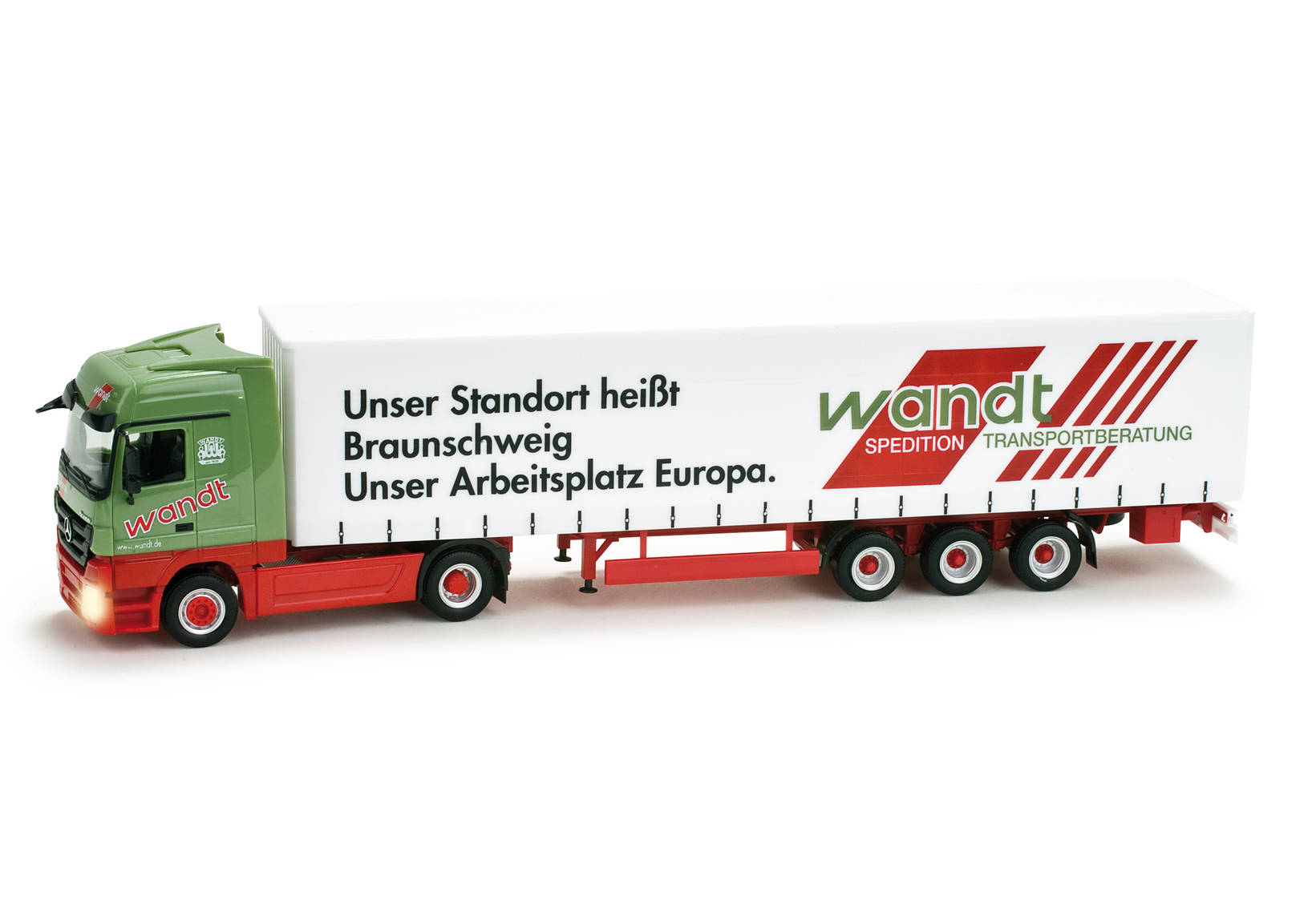 Mercedes-Benz Actros LH Gardinenplanen-Sattelzug "Wandt"