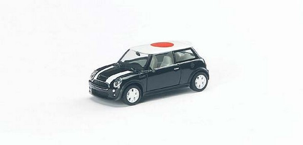 Mini New Mini Japan Roof printed with HERPA standard flag standard package red