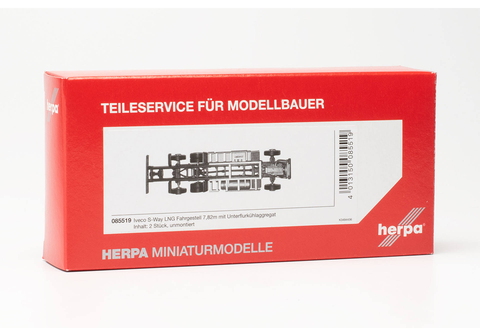 Partsservice, Iveco S-Way LNG chassis with underground cooling unit (2 pieces)