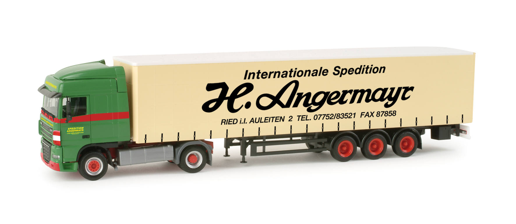 DAF XF 105 SC Gardinenplanen-Sattelzug "Angermayr" (A)
