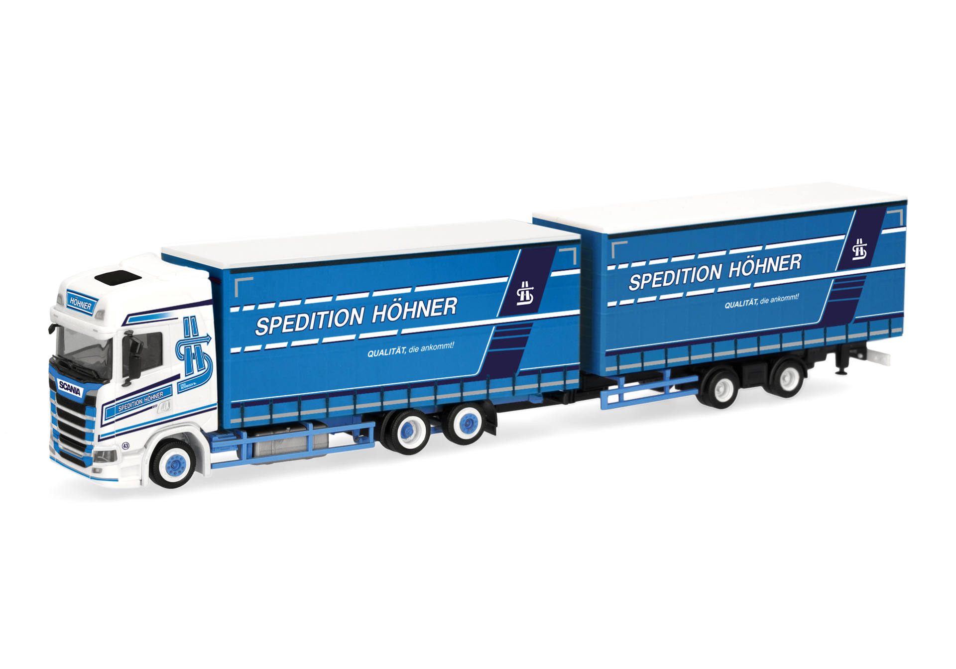truck, semi-trailer, blue, logos, scania