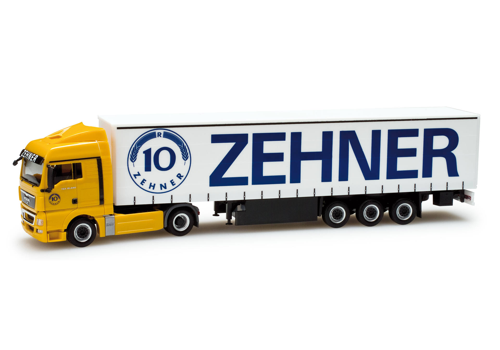 MAN TGX XLX curtain canvas semitrailer "Zehner"