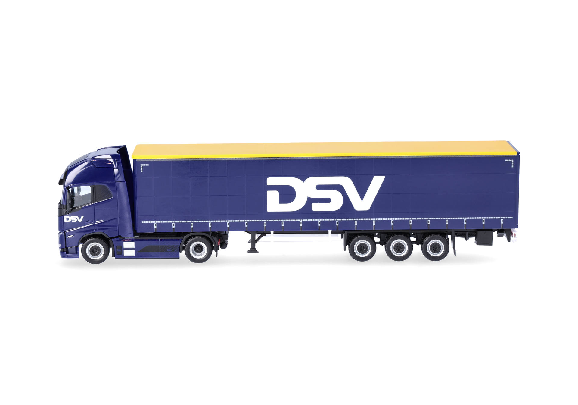 truck, trailer, semi-trailer, blue, freight