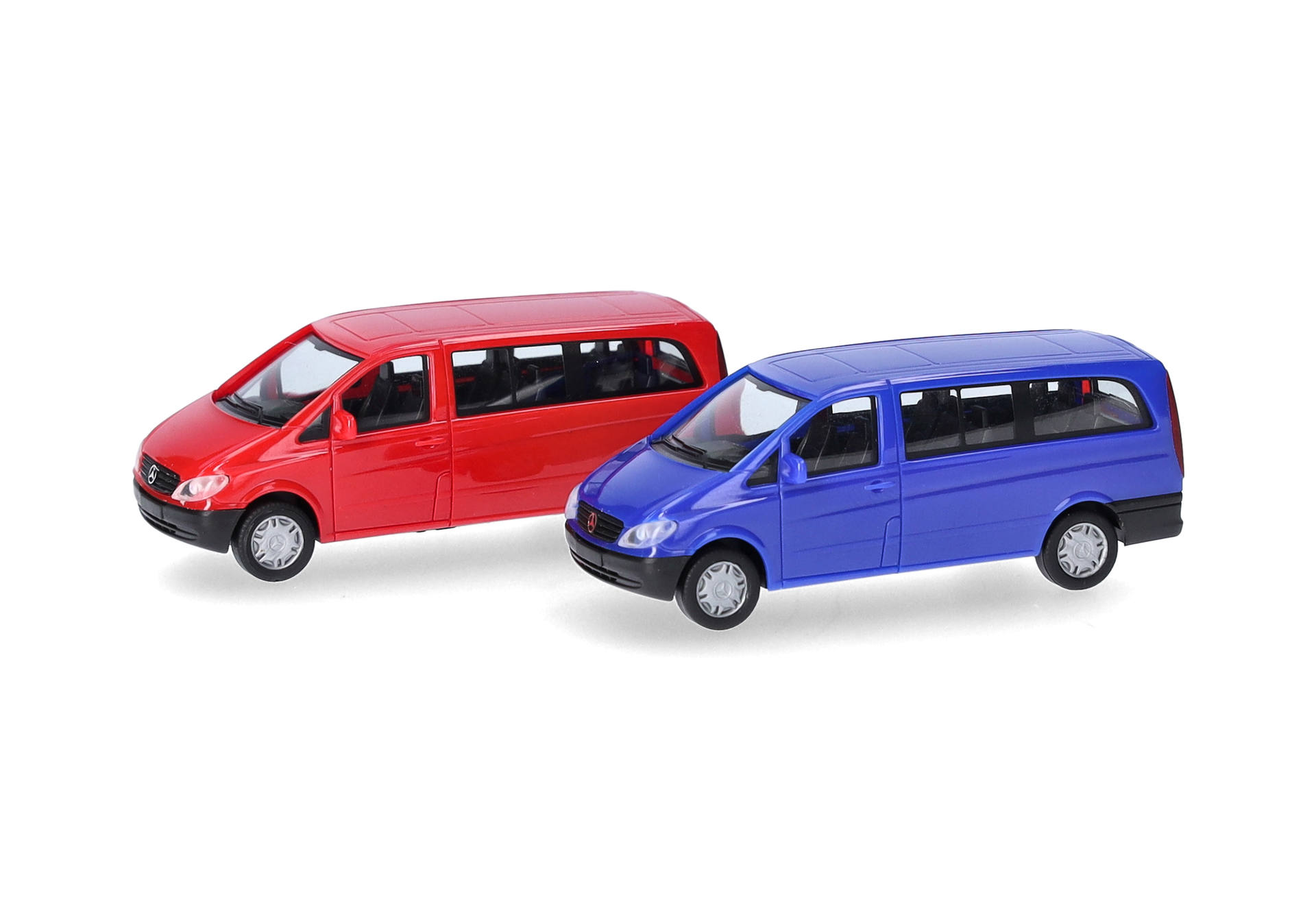 Minivan, Spielzeug, Roter Minivan, Blauer Minivan, Modellauto, Van, Minivan, Spielzeug, Rot, Blau