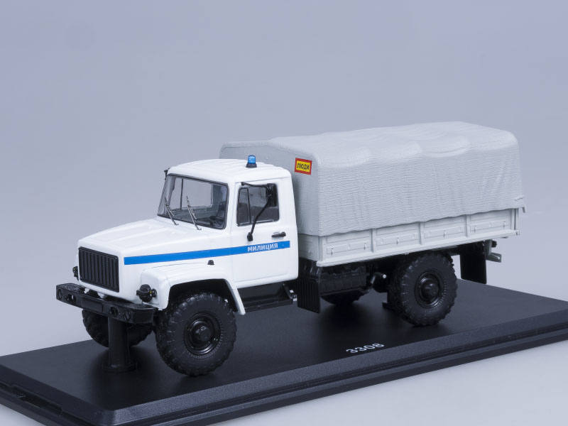 SSM: GAZ-3308 4x4 flatbed truck, Police