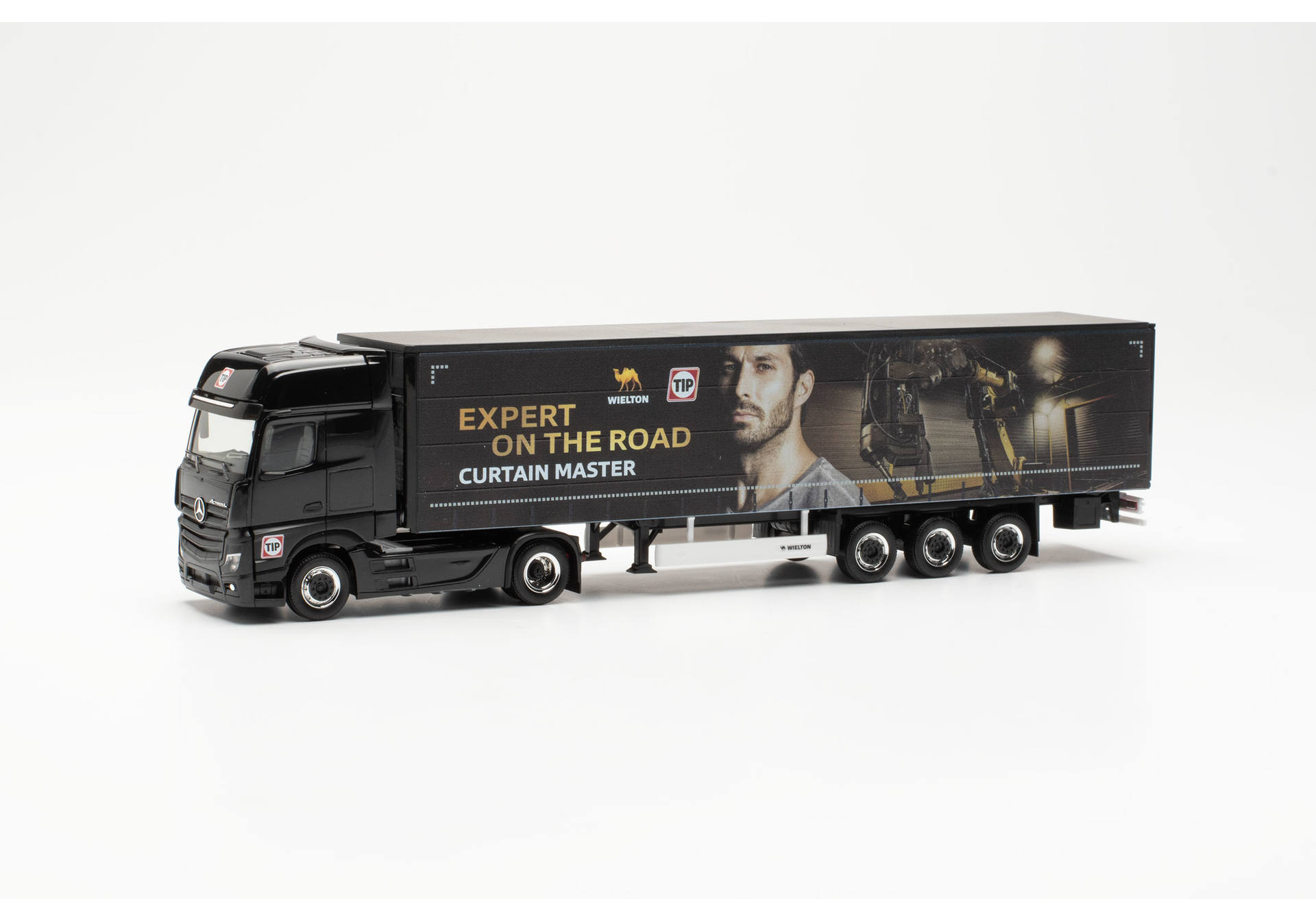 Mercedes-Benz Actros L 18 Gigaspace curtain canvas semitrailer "TIP/Wielton"