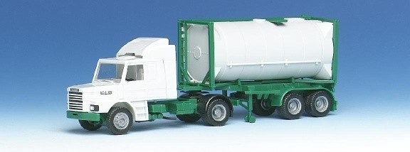 Scania Hauber 142 H Tankcontainer-Sattelzug 20 ft. Tankcontainer 2a/2a Sammlerbörse