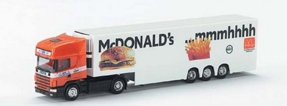Scania 164 TL Kühlkoffer-Sattelzug 2a/3a
