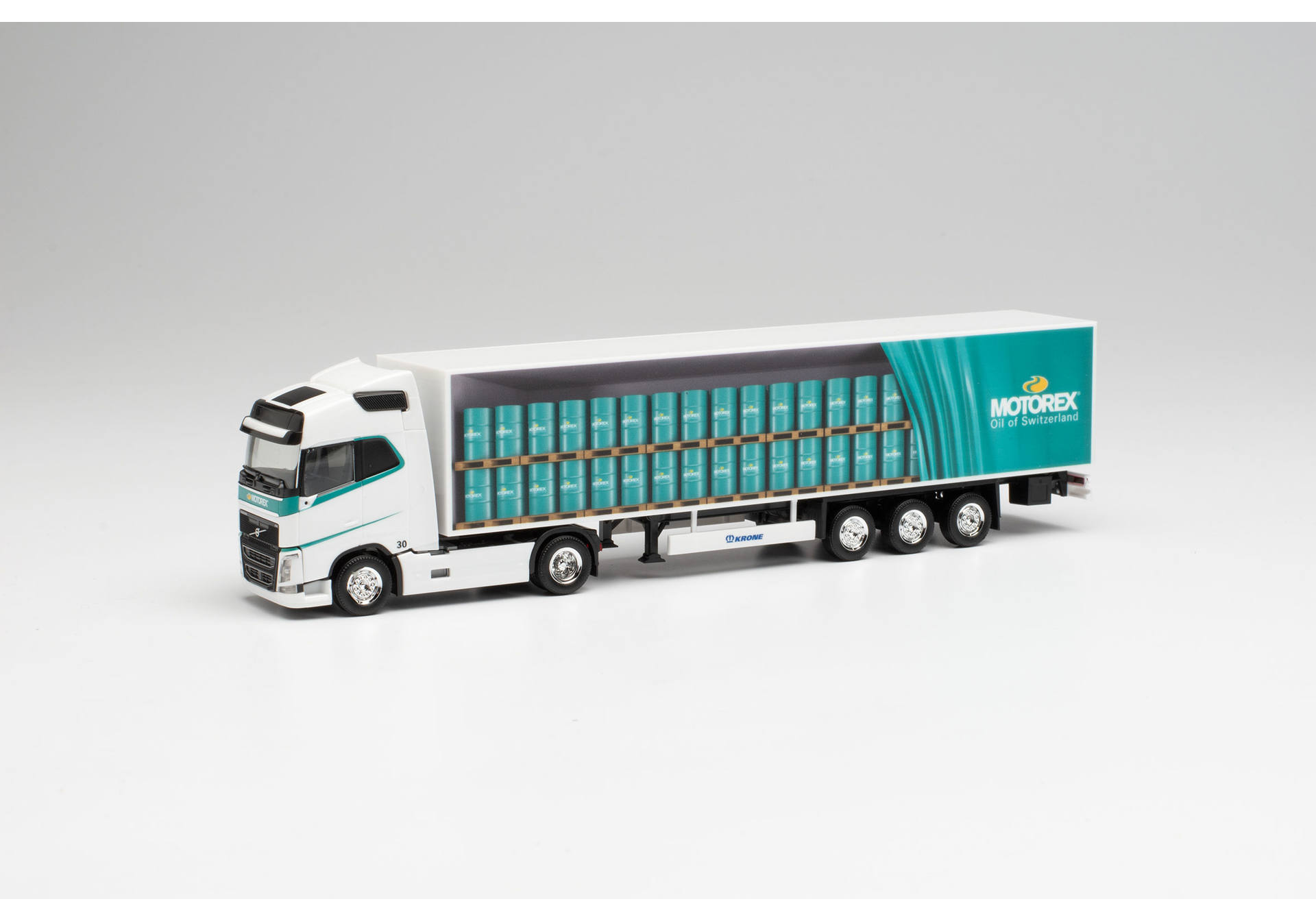 Volvo FH Gl`13 box semitrailer truck "MOTOREX"