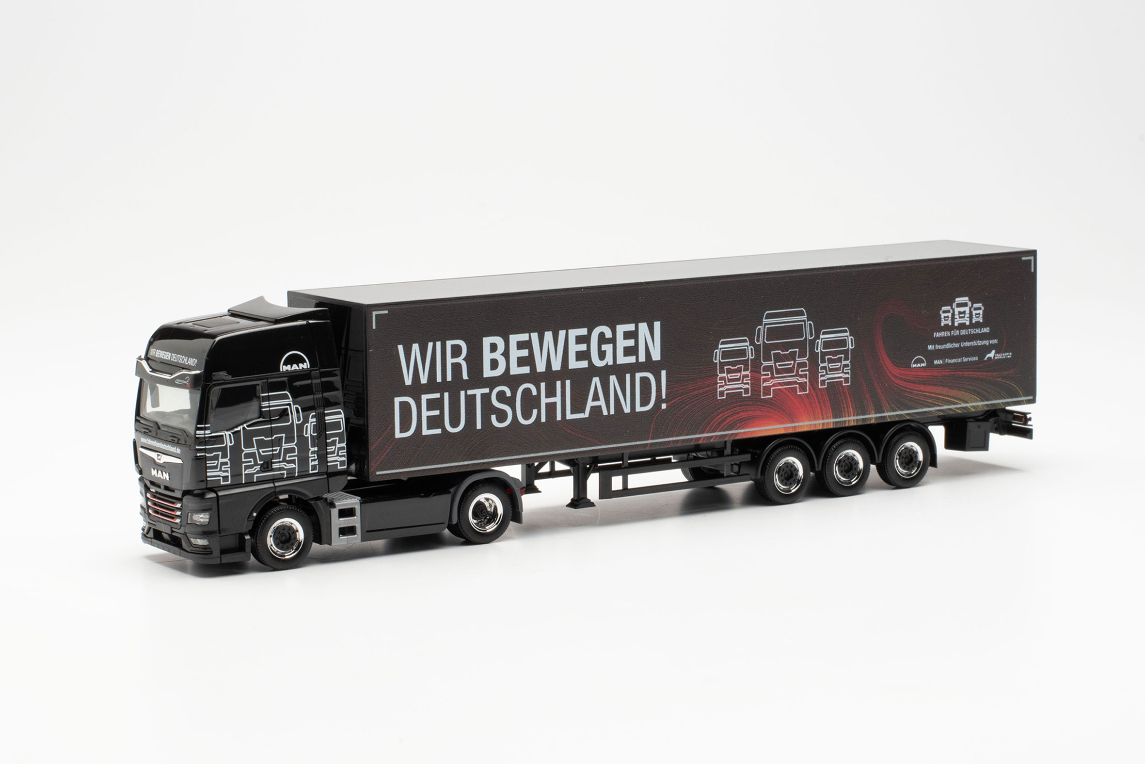MAN TGX GX box semitrailer "MAN Wir bewegen Deutschland"