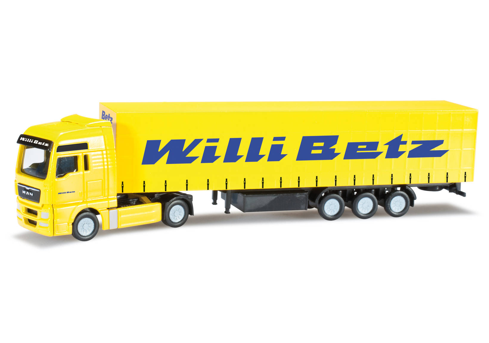 MAN TGX XXL curtain canvas semitrailer "Willi Betz"