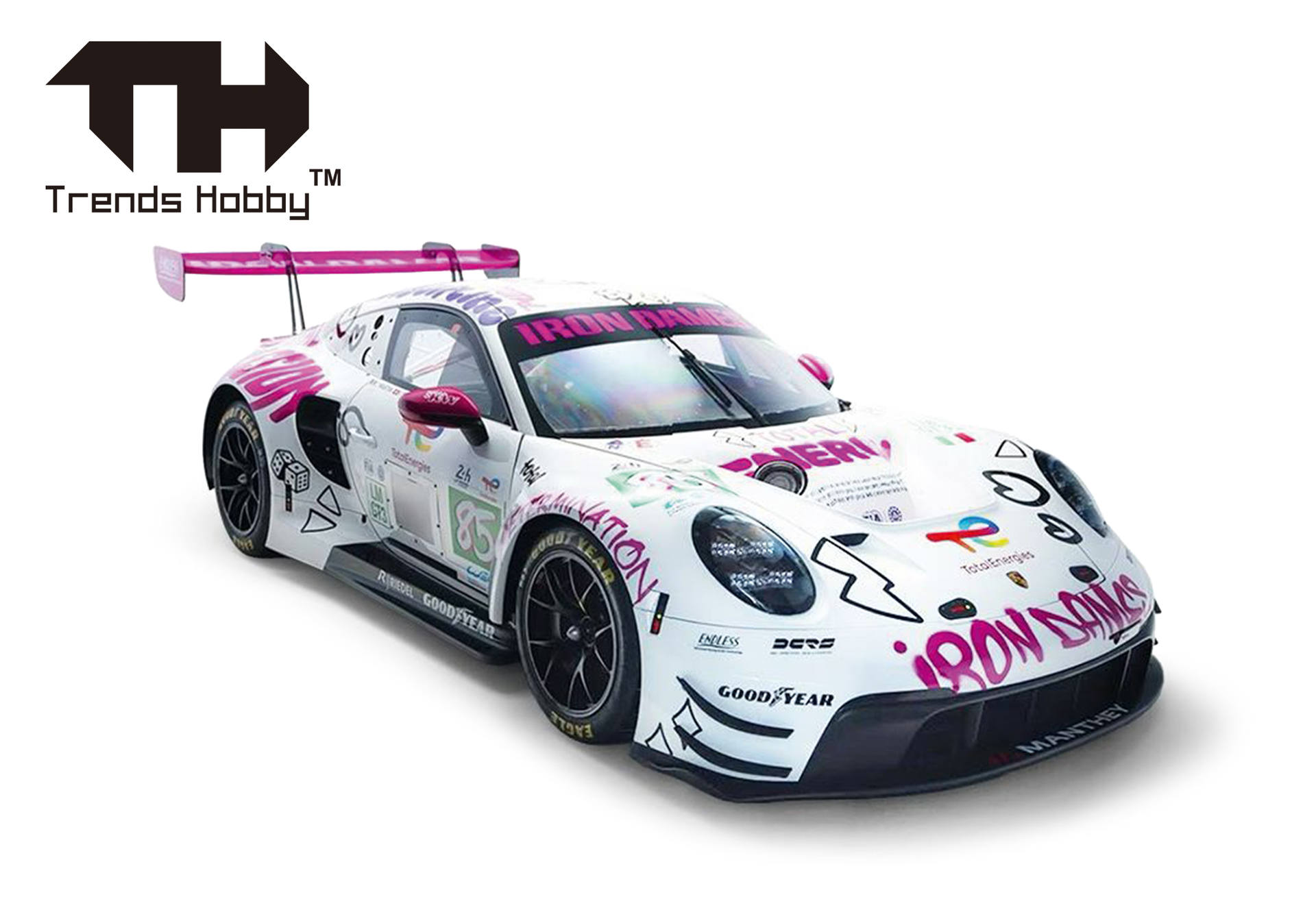 remote-controlled car, RC car, diecast car, race car, pink accents, RC car, Porsche, diecast, sport car, racing decal