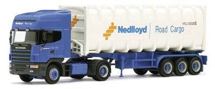 Scania 144 TL 30 Ft. Bulkcontainer saddle train 2A/3A