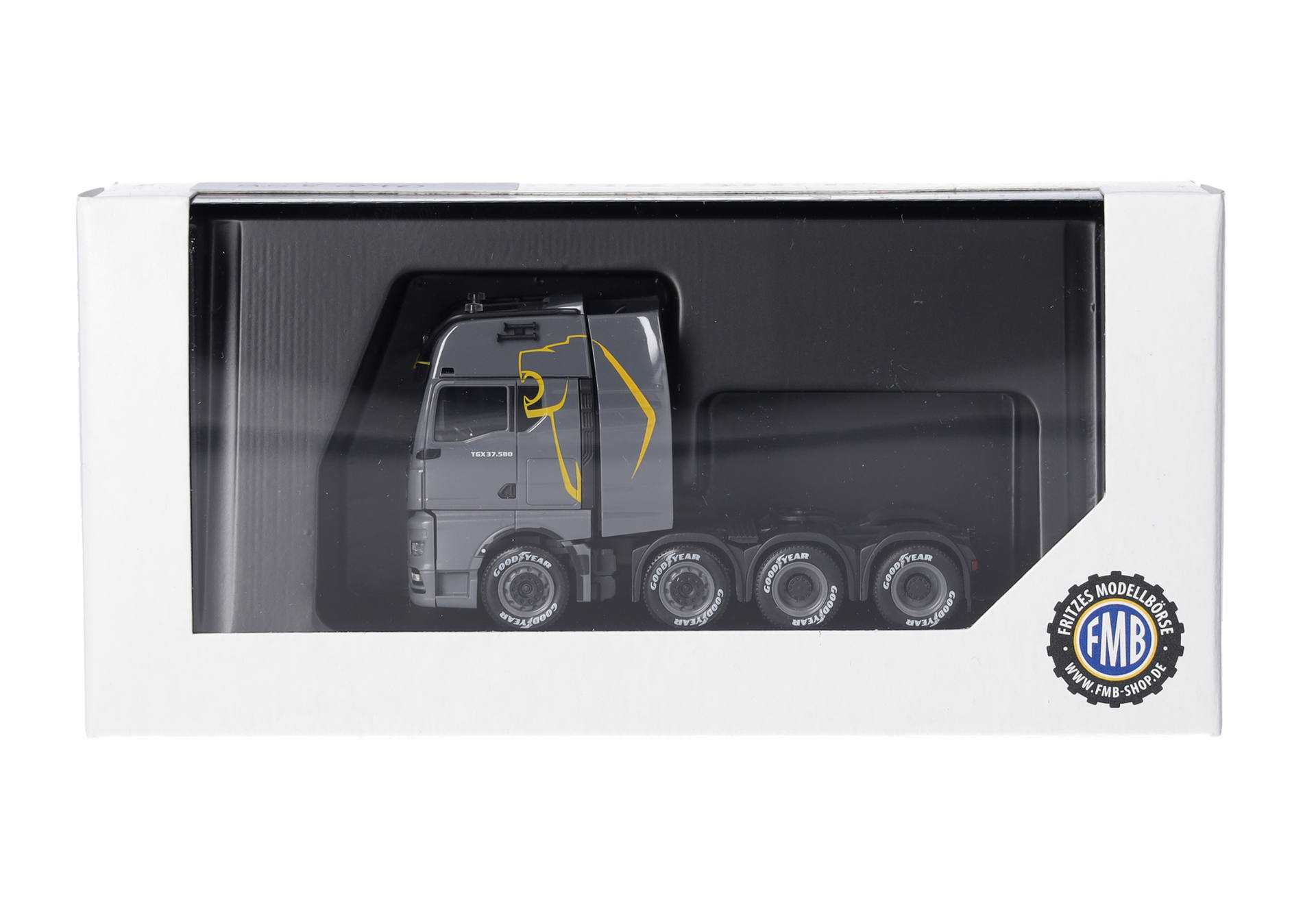 MAN TGX GX heavy-duty rigid tractor 4axles, grey
