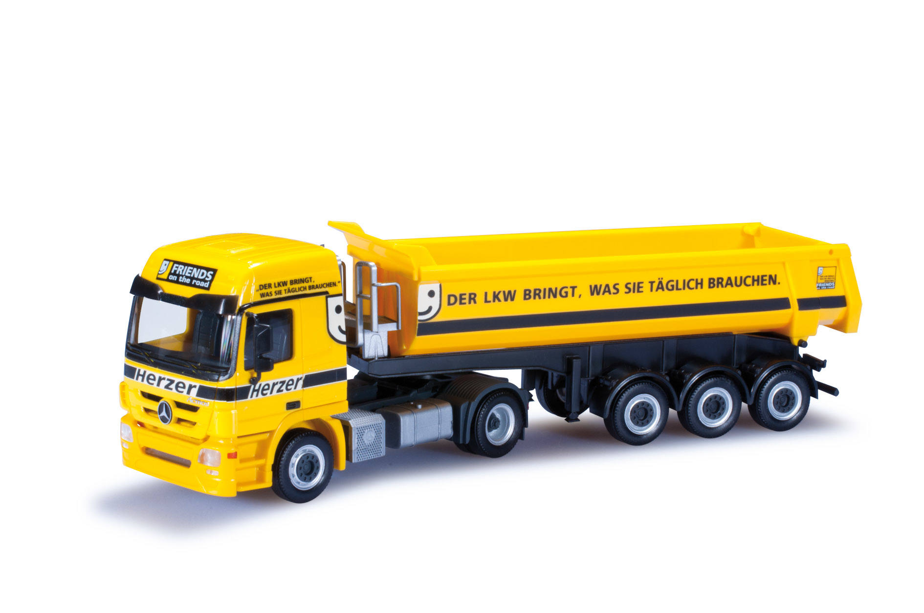 Mercedes-Benz Actros L dump semitrailer "Herzer"