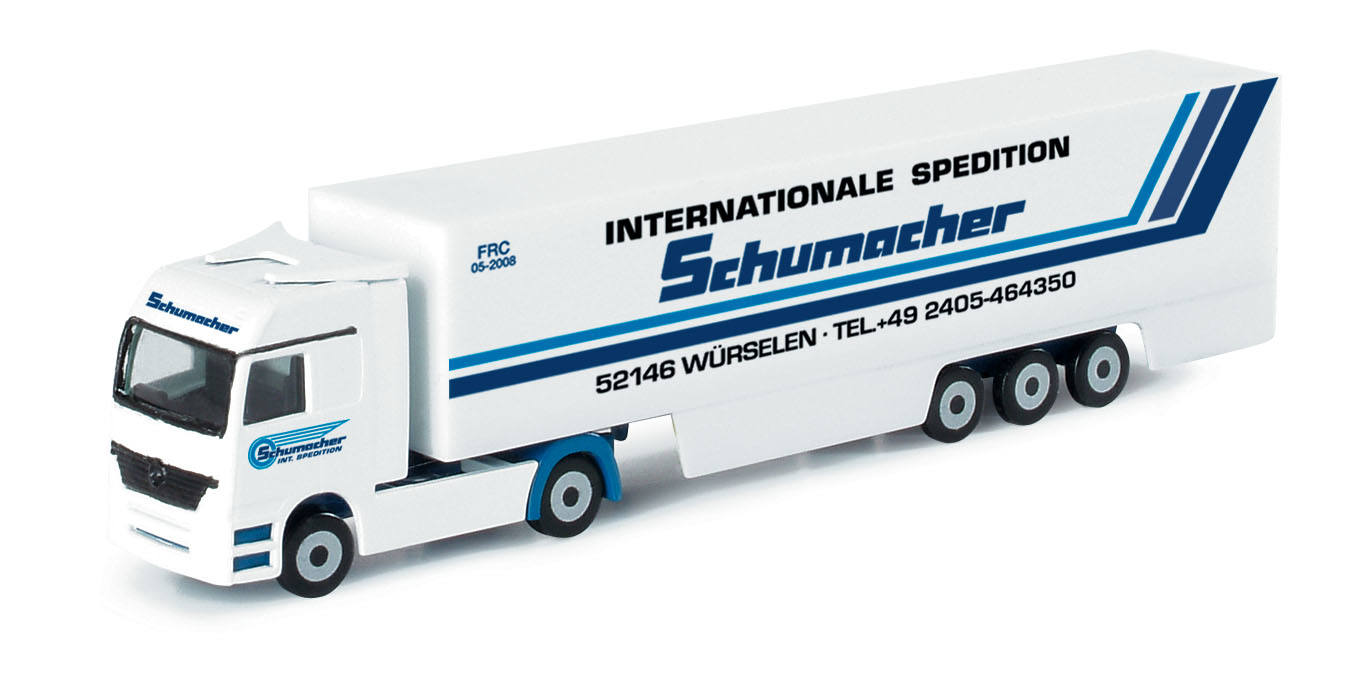 Mercedes-Benz Actros LH '02 Koffer-Sattelzug "Schumacher"