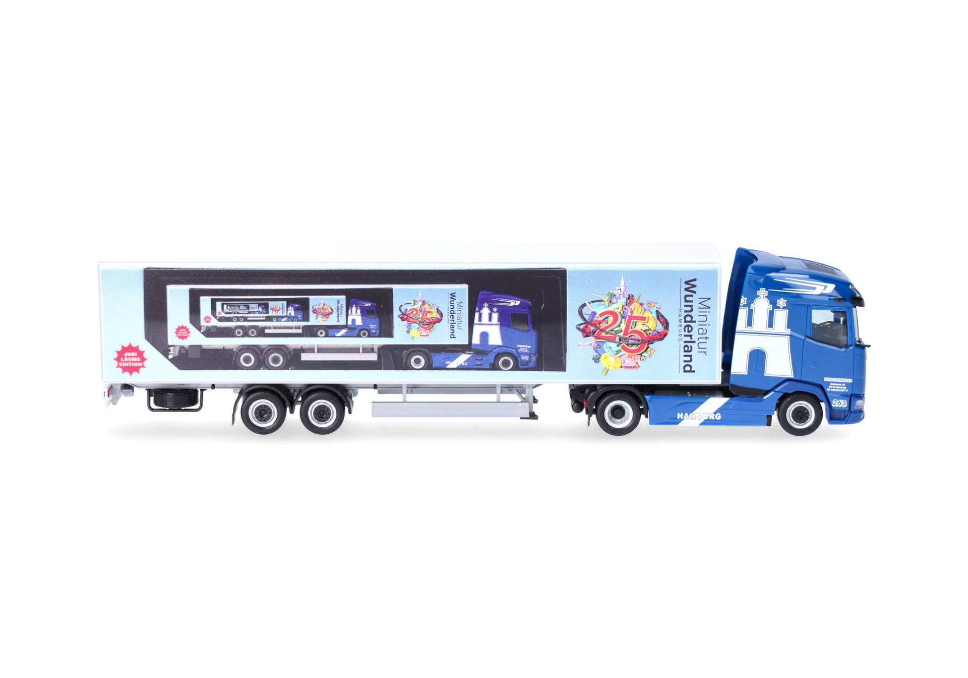 DAF XG box semitrailer truck "Garbe Transport GmbH"