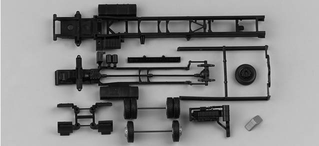Chassis for bulk volume truck MAN TGA 2a Content: 2 pcs.